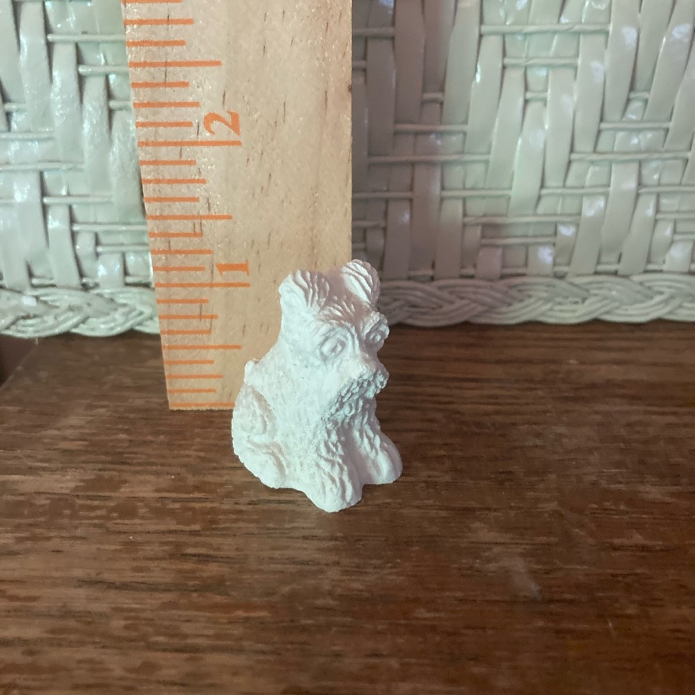 Vintage White Small Critters Scottish Terrier Figurine